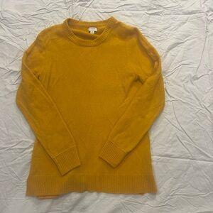 J. Crew Golden Yellow Crew Neck Sweater